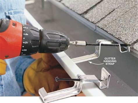 metal gutter repair brackets|installing internal gutter brackets.